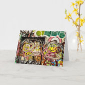 Brick Lane Street Art London (1119) Kaart (Gele Bloem)