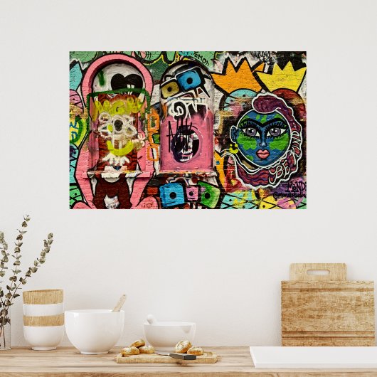 Brick Lane Street Art London (1120) Poster (Keuken)