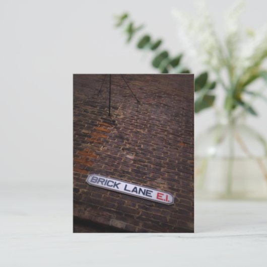 Brick Lane - Street Sign - Londen - Briefkaart (Staand voorkant)