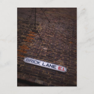 Brick Lane - Street Sign - Londen - Briefkaart