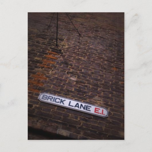 Brick Lane - Street Sign - Londen - Briefkaart (Voorkant)
