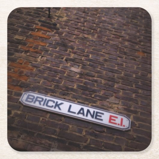 Brick Lane - Street Sign - Onderzetter (Voorkant)