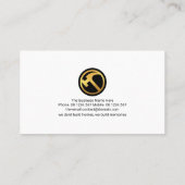 Brick Laying Masonry Works Construction Builder Visitekaartje (Achterkant)