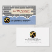 Brick Laying Masonry Works Construction Builder Visitekaartje (Voorkant / Achterkant)