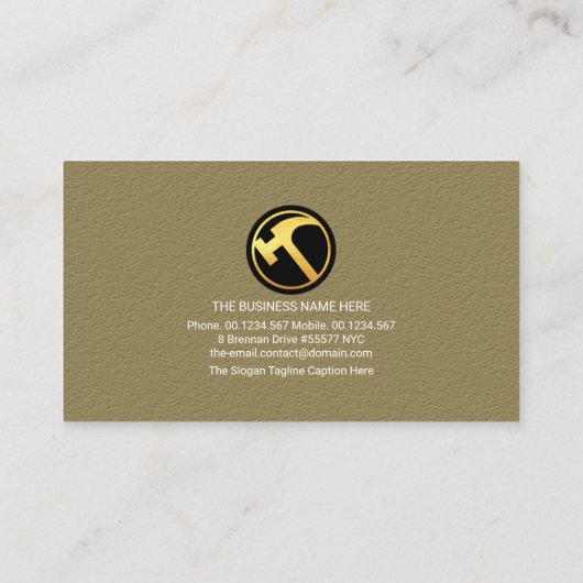 Brick Laying Renovation Construction Builder Visitekaartje (Achterkant)