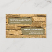 Brick Laying Renovation Construction Builder Visitekaartje (Voorkant)