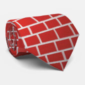 Brick look stropdas (Opgerold)