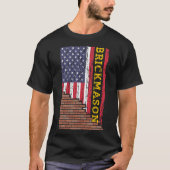 Brick Mason Bricklayer Masonry Construction US Fla T-shirt (Voorkant)