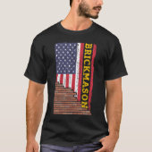 Brick Mason Bricklayer Masonry Construction US Fla T-shirt (Voorkant)