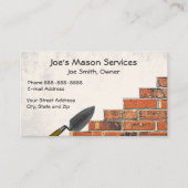 Brick Mason Masonry Visitekaartje (Voorkant)