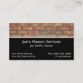 Brick Mason Masonry Visitekaartje (Voorkant)