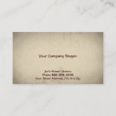 Brick Mason Masonry Visitekaartje (Achterkant)