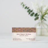Brick Mason Masonry Visitekaartje (Staand voorkant)