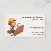 Brick Mason metselwerk constructie Visitekaartje (Voorkant)