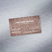 Brick Masonry Thema Aangepast dubbel contactnummer Magnetisch Visitekaartje (Voorbeeld)