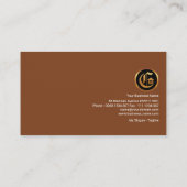 Brick Masonry Works Elegant Wood Grain Contractant Visitekaartje (Achterkant)