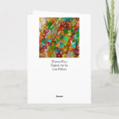 Brick met kleurrijke bubbels die je een goede dag  kaart (Achterkant)