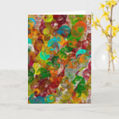 Brick met kleurrijke bubbels die je een goede dag  kaart (Gele Bloem)