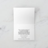 Brick metselwerk bouw bedrijf dank u bedankkaart (Binnen)