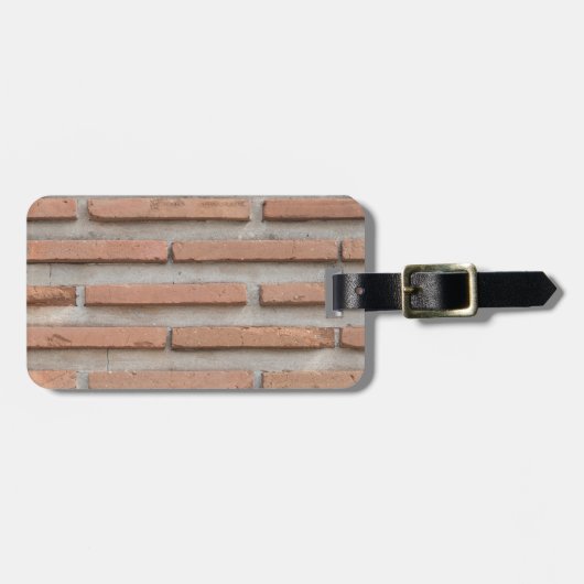 Brick-muur Bagagelabel (Voorkant horizontaal)