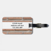 Brick-muur Bagagelabel (Achterkant horizontaal)
