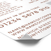 Brick-muur, bouwvakkers-Logo, bouwers-omkeren Poster (Hoek)