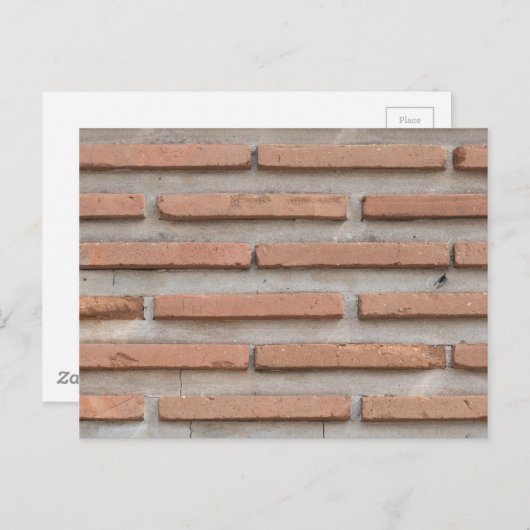 Brick-muur Briefkaart (Voorkant / Achterkant)