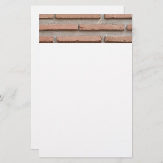 Brick-muur Briefpapier (Voorkant / Achterkant)