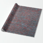 Brick-muur Cadeaupapier (Uitgerold)