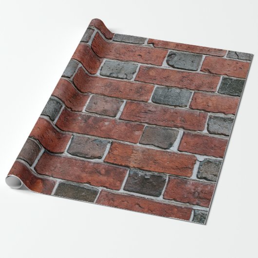 Brick-muur Cadeaupapier (Uitgerold)