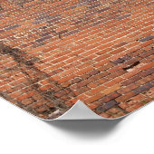 Brick-muur en venster klaar voor afdrukken op teks poster (Hoek)
