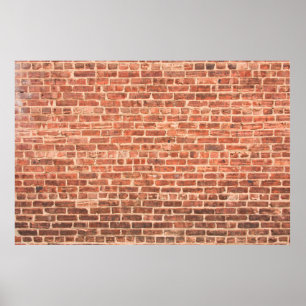 Brick-muur met donkere gradiënt bij Bottombrick, m Poster