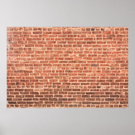 Brick-muur met donkere gradiënt bij Bottombrick, m Poster (Voorkant)