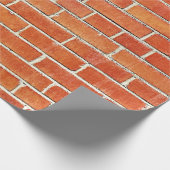 Brick-muur met hoge blootstelling cadeaupapier (Hoek)