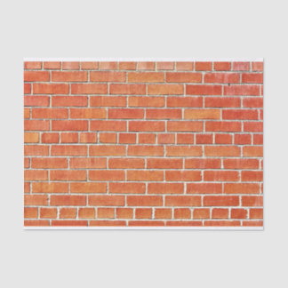 Brick-muur met hoge blootstelling tissuepapier