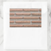 Brick-muur Rechthoekige Sticker (Tas)
