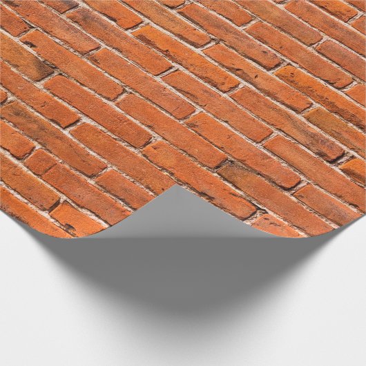 Brick-muur rode muur muur cadeaupapier (Hoek)