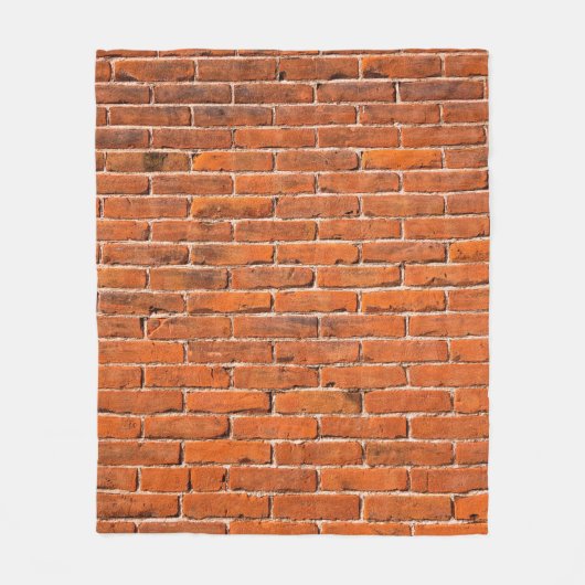 Brick-muur rode muur muur fleece deken (Voorkant)