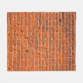 Brick-muur rode muur muur fleece deken (Voorkant (Horizontaal))