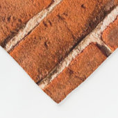 Brick-muur rode muur muur fleece deken (Hoek)