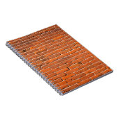 Brick-muur rode muur muur notitieboek (Rechterzijde)