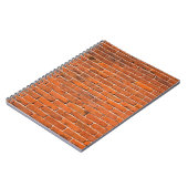 Brick-muur rode muur muur notitieboek (Linkerzijde)