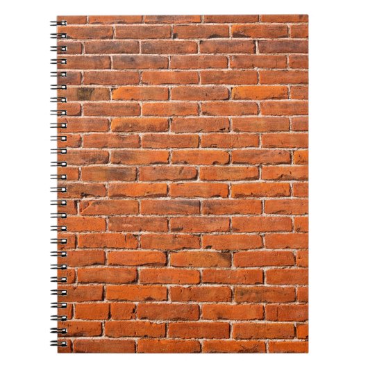 Brick-muur rode muur muur notitieboek (Voorkant)