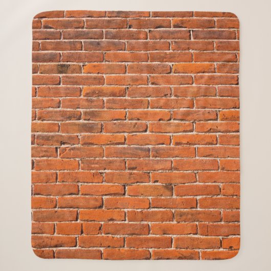 Brick-muur rode muur muur sherpa deken (Voorkant)