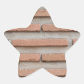 Brick-muur Ster Sticker (Voorkant)