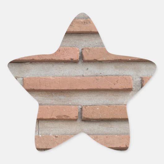 Brick-muur Ster Sticker (Voorkant)