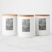 Brick-muur Voedselcontainer Etiket (Flessen)