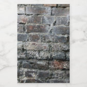 Brick-muur Voedselcontainer Etiket (Enkel label)