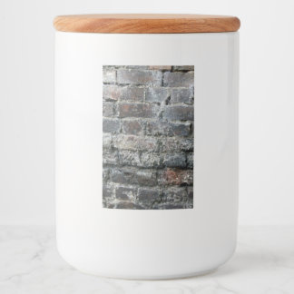 Brick-muur Voedselcontainer Etiket