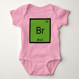 Brick Name Chemistry Element Periodic Table Romper